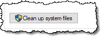Clean up system files button