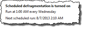 Defragmenting Scheduled