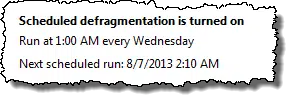 Defragmenting Scheduled