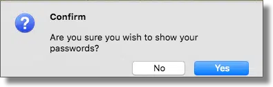 Firefox - Confirm show passwords