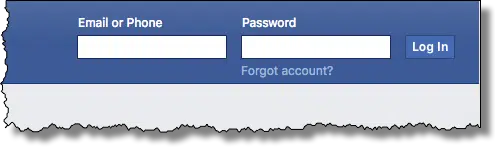 Facebook Forgot account? link
