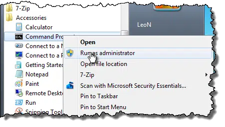 Run CMD as Administrator