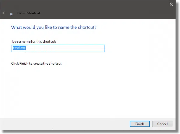 Shortcut Name