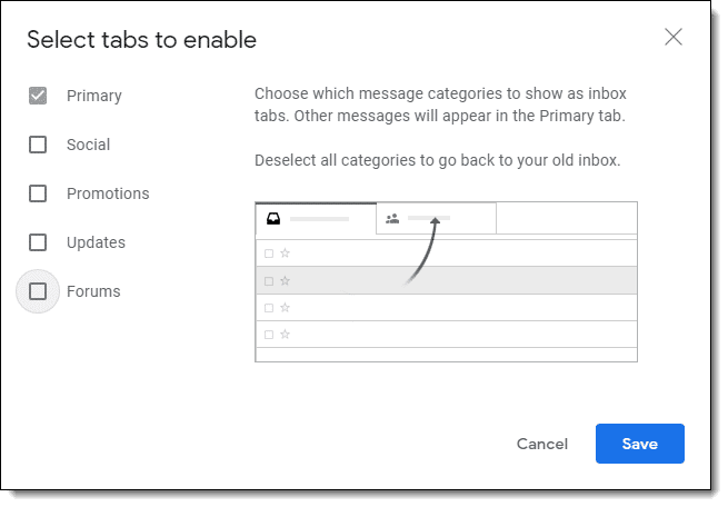 Tabs to enable in Gmail