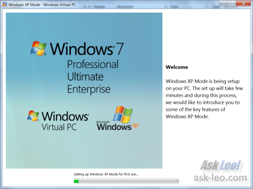 XP Mode Being Installed