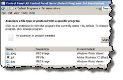 File Associations in Win 7