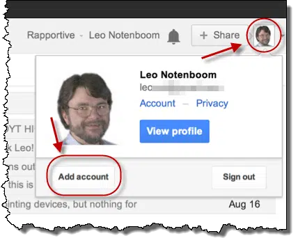 Gmail Add Account Link