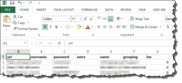 LastPass Vault in Excel