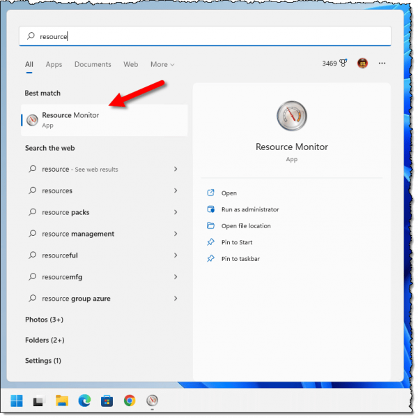 Locating Resource Monitor