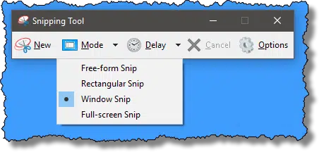 Windows 10 Snipping Tool