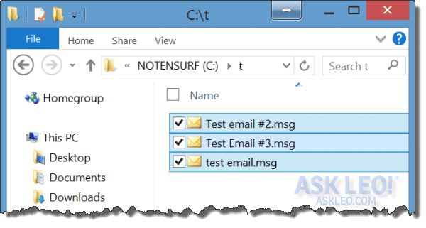 Multiple Message Files