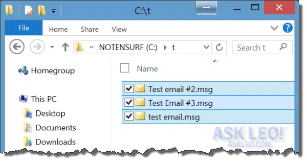 Multiple Message Files