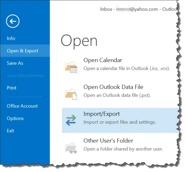 Outlook Export