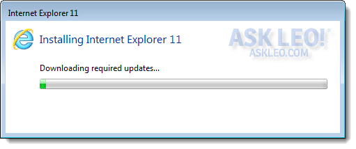 Downloading IE Updates