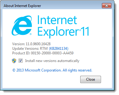 Internet Explorer 11