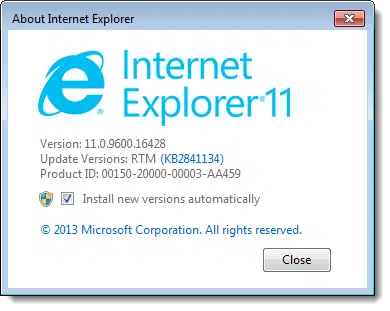 Internet Explorer 11