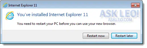 IE needs a reboot