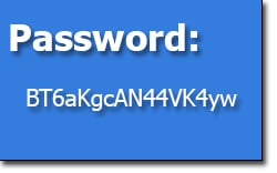 8 character long password generator