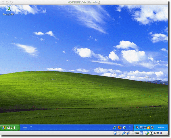 XP in a VM (on a Mac)