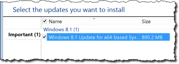Windows 8.1 Update - ready to install