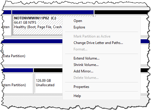 Options for C: partition.