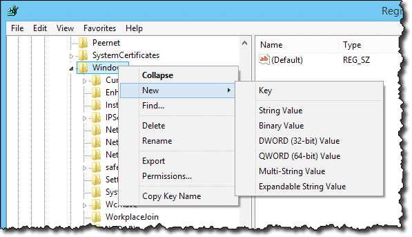 Creating a new key