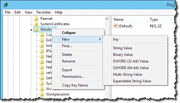 Creating a new key