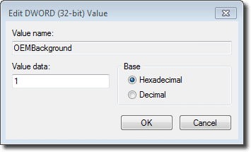 OEMBackground setting
