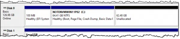 What was D: is not unallocated.