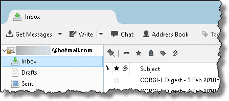 Hotmail in Thunderbird
