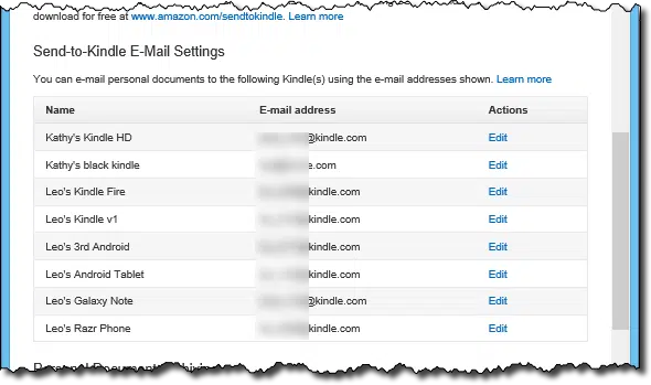 Kindle Email List