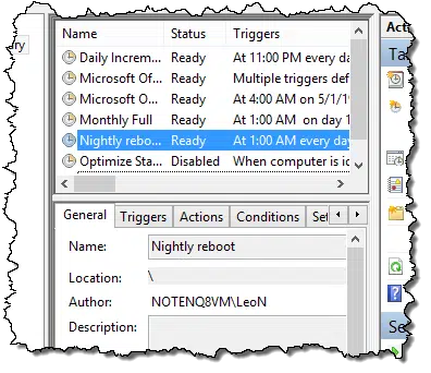 Task Scheduled