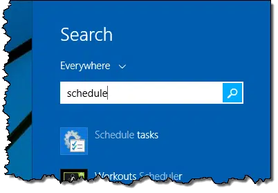 Task Scheduler result from Tiled Search