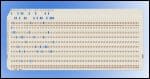 Old Style Computer Punch Card