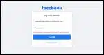 Facebook sign in complaining of an incorrect password.