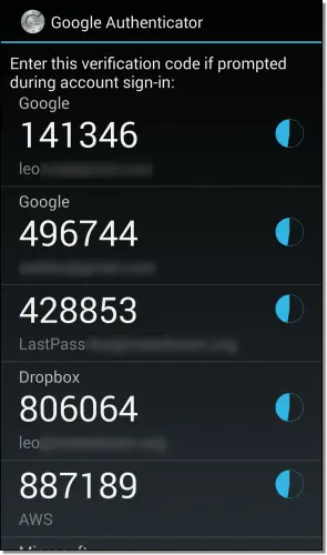 Google Authenticator