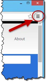 Chrome "Hambuger" Menu