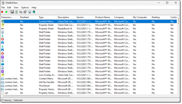 ShellExView
