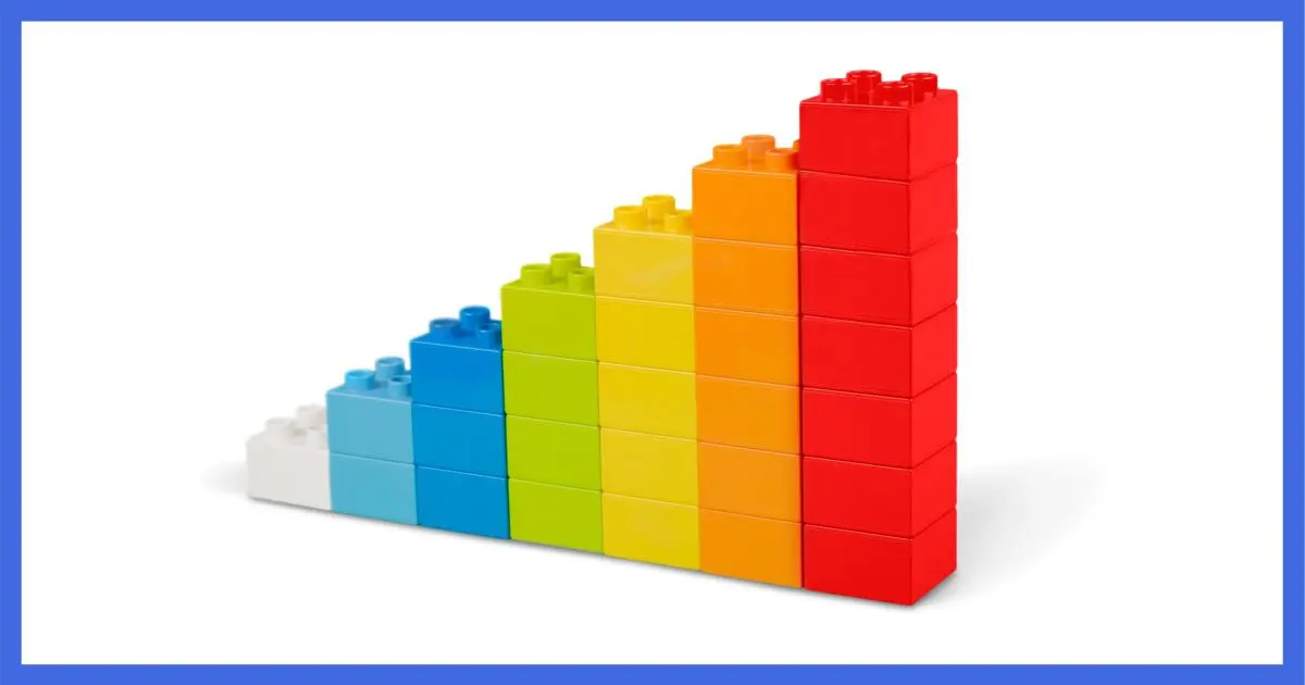 Blocks, stacking on one another.
