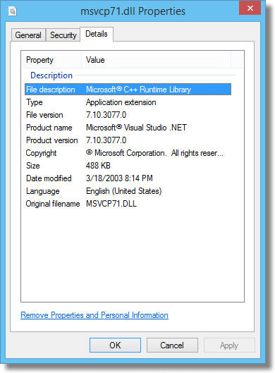 Microsoft Visual C++ Runtime