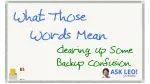 What Those Words Mean