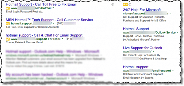 Hotmail Support Search Results