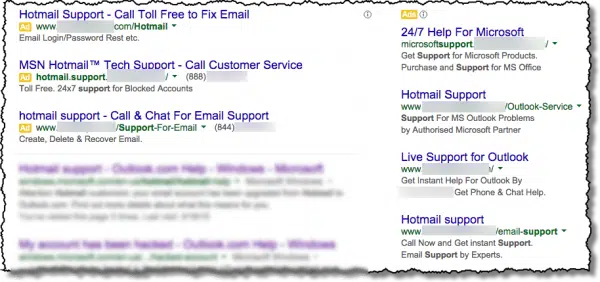 Hotmail Support Search Results