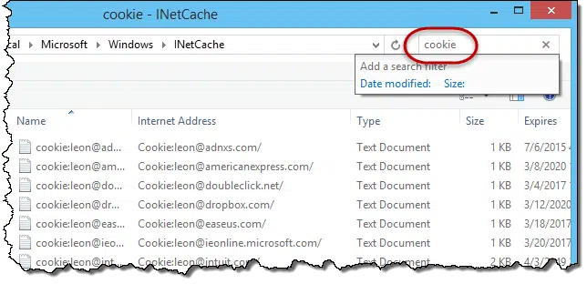 Cache Cookies