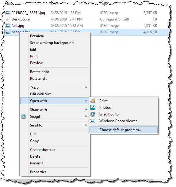 Choose Default Program