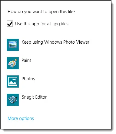 Choose Default Program
