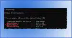 ipconfig output highlighting subnet mask