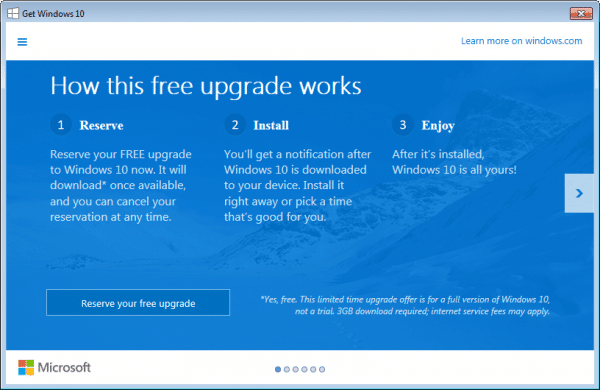 Windows 10 Upgrade Offer