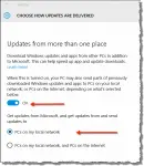 Windows 10 Update delivery options