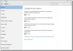 Windows 10 Change Privacy Options